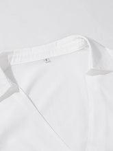 Devine Button Down Collared Neck Long Sleeve Shirt OutfitFlow